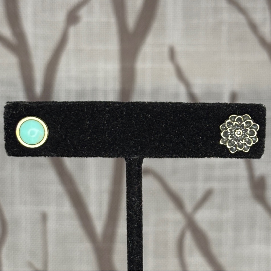 Lucky Brand Floral And Turquoise Earrings 15$